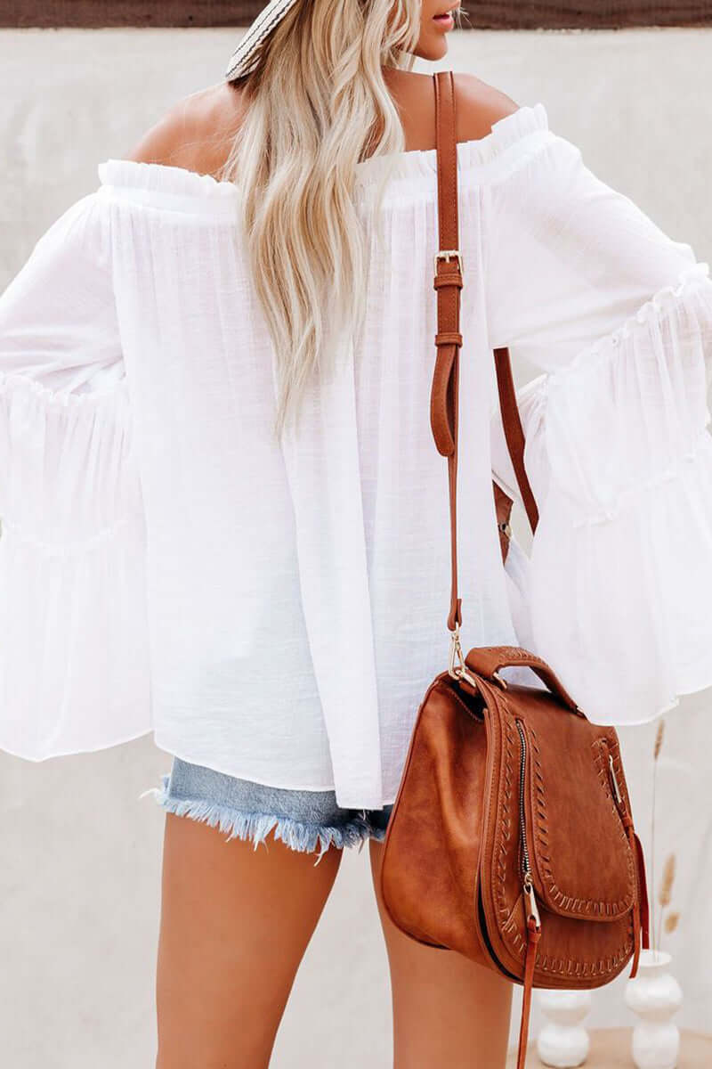 Women's Off-Shoulder Folded Top: Elegant &amp; Versatile