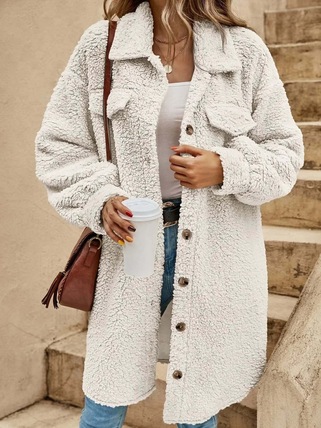 Women's Long Knit Cardigan - Button Down, Lightweight Layer