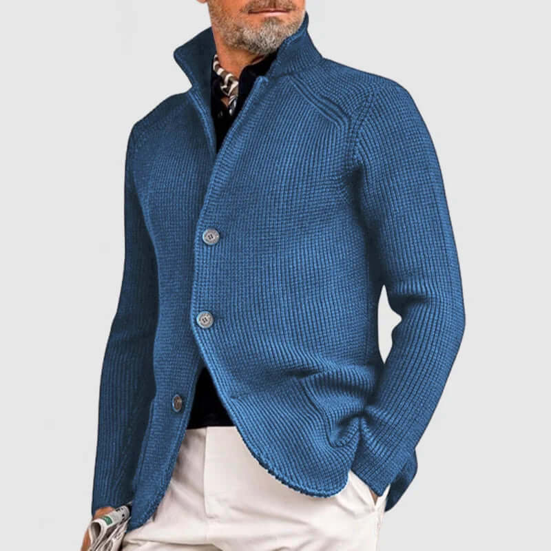 Men's Knitted Cardigan: Classic Button-Up Sweater