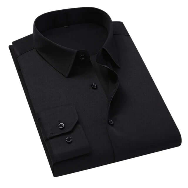 Men's Formal Long-Sleeve Shirt with Pocket