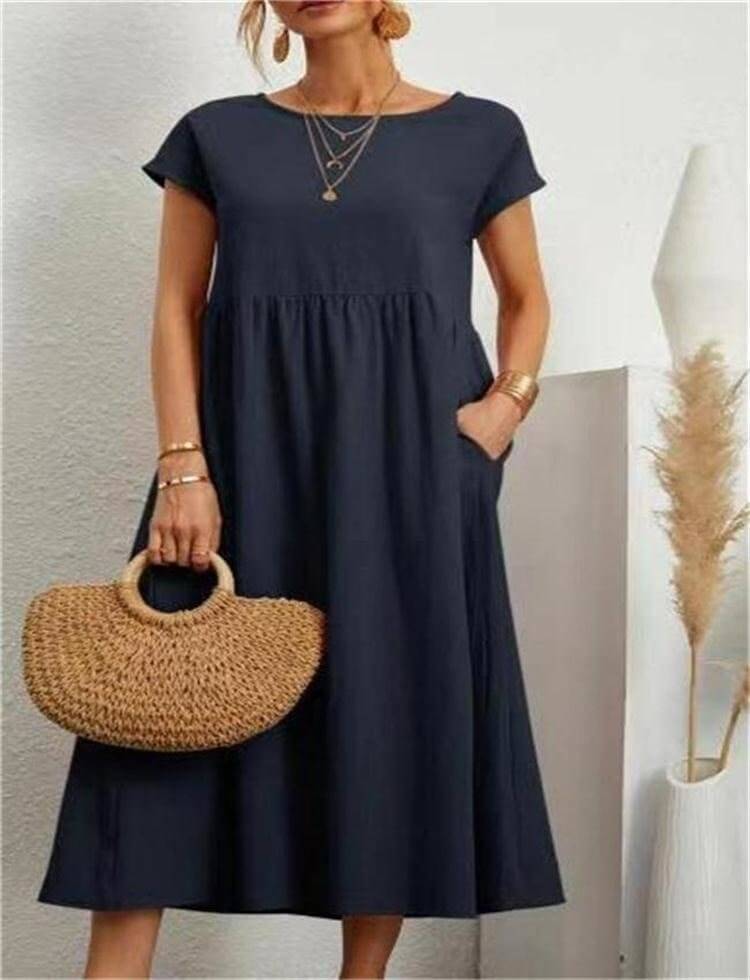 Women's Casual Sleeveless Midi Summer Dress