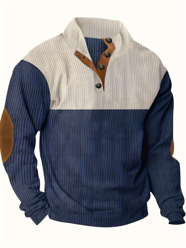 Men's Ribbed Knit Pullover Sweater