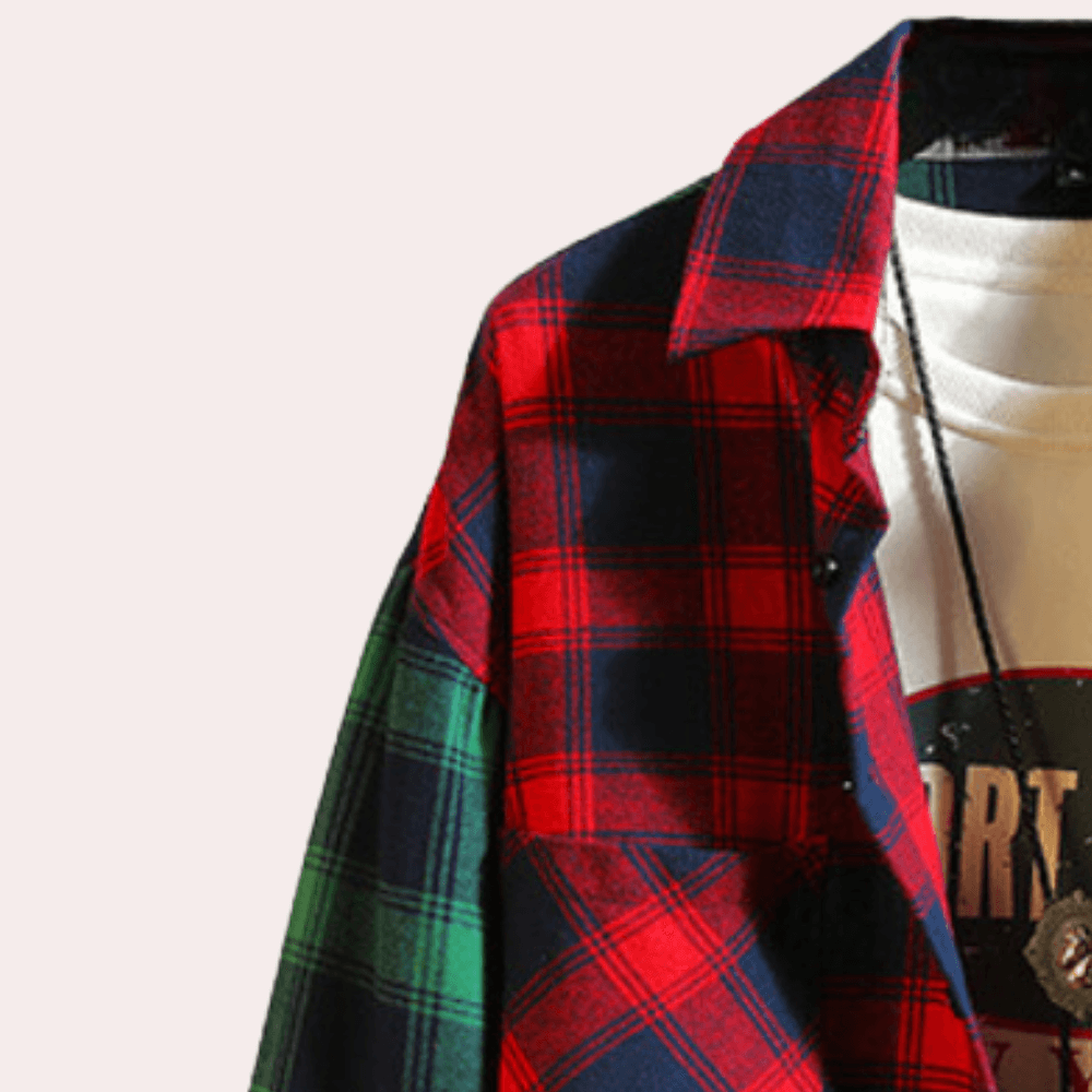 Men's Regular Fit Colorful Checkered Shirt