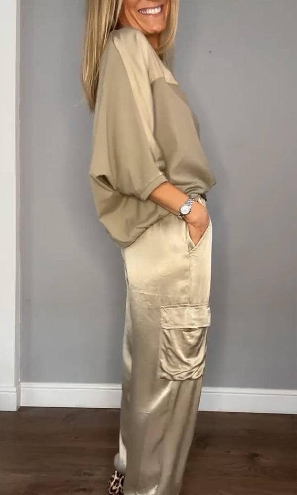 Women's Two-Piece Loungewear Set: Soft & Stylish