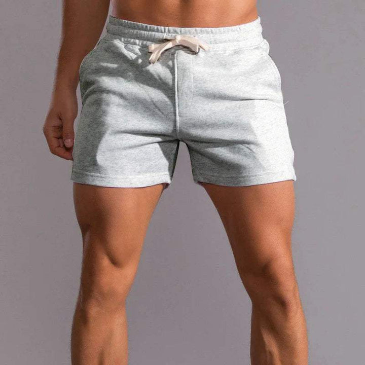 Men's Breathable Cotton Shorts: Elastic Waist, Adjustable Fit