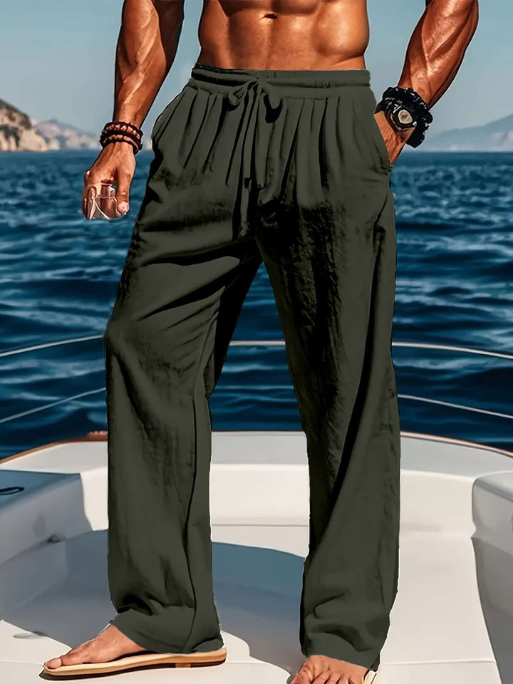 Men's Casual Loose Fit Trousers: Breathable & Comfortable