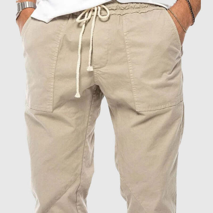 Men's Tapered Joggers: Elastic Waist & Cuffs