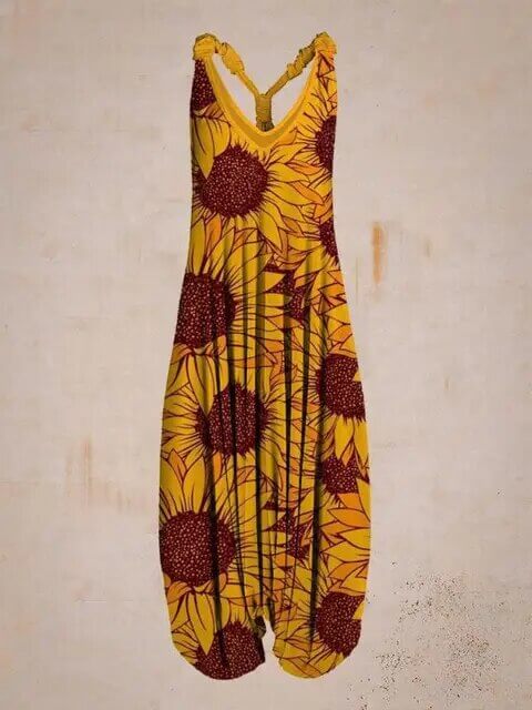 Women's Bohemian Halter Neck Jumpsuit