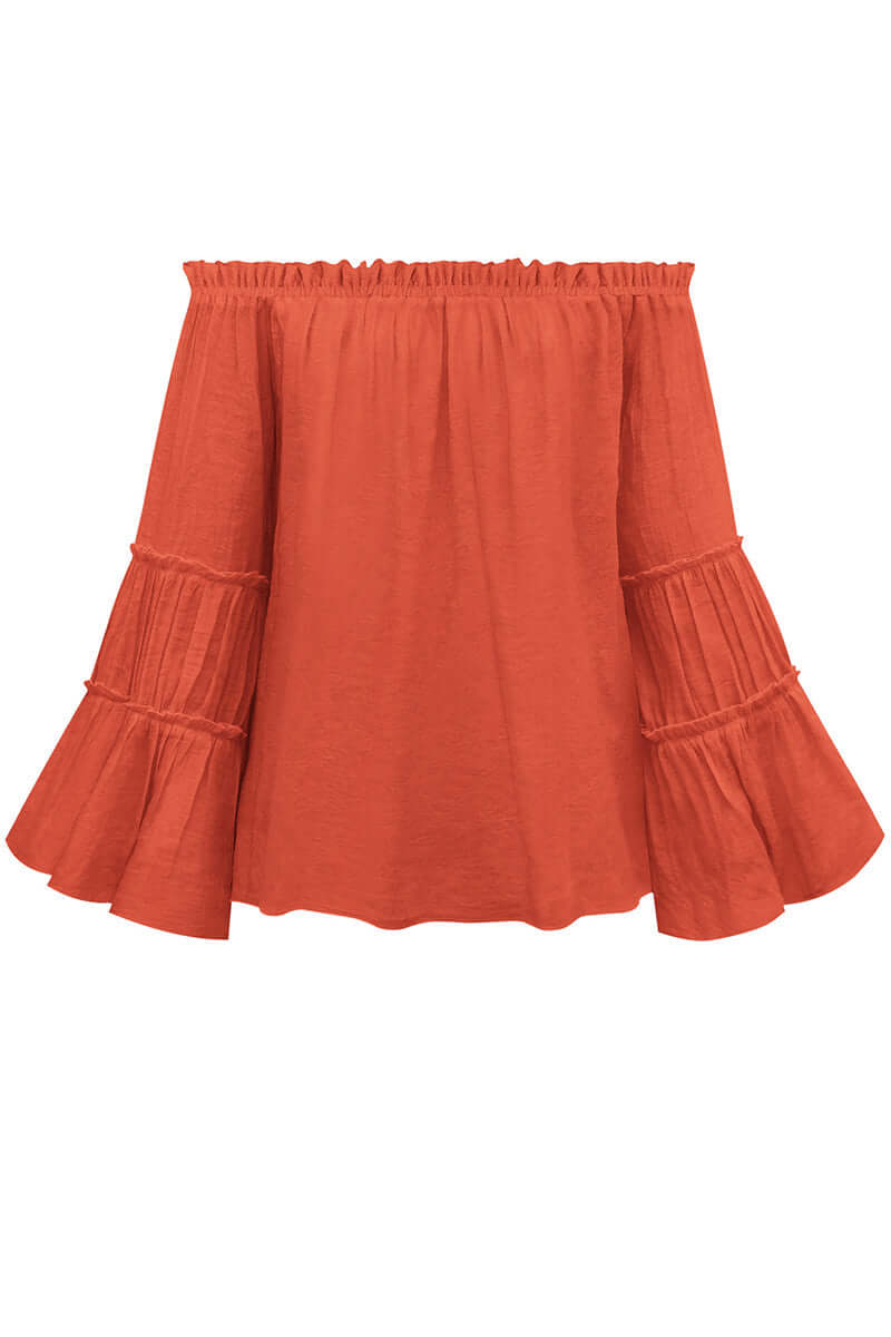 Women's Off-Shoulder Folded Top: Elegant &amp; Versatile