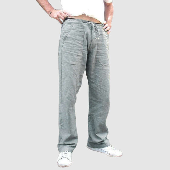 Men's Relaxed-Fit Drawstring Casual Trousers