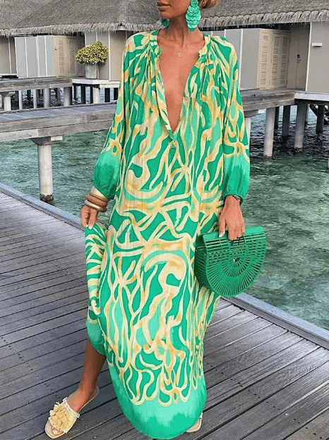 Women's Printed Summer Dress: Elegant & Breathable Sleeveless Dress
