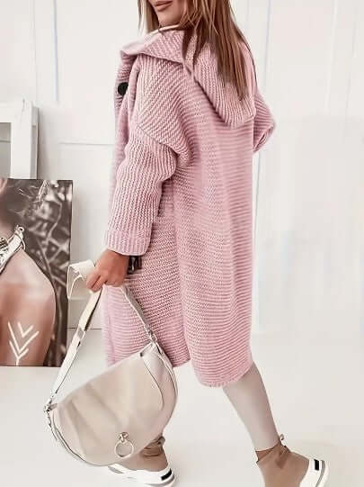 Women's Relaxed Hooded Long Sleeve Cardigan