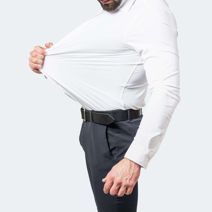 Men's Wrinkle-Free Stretch Shirt: Breathable Comfort