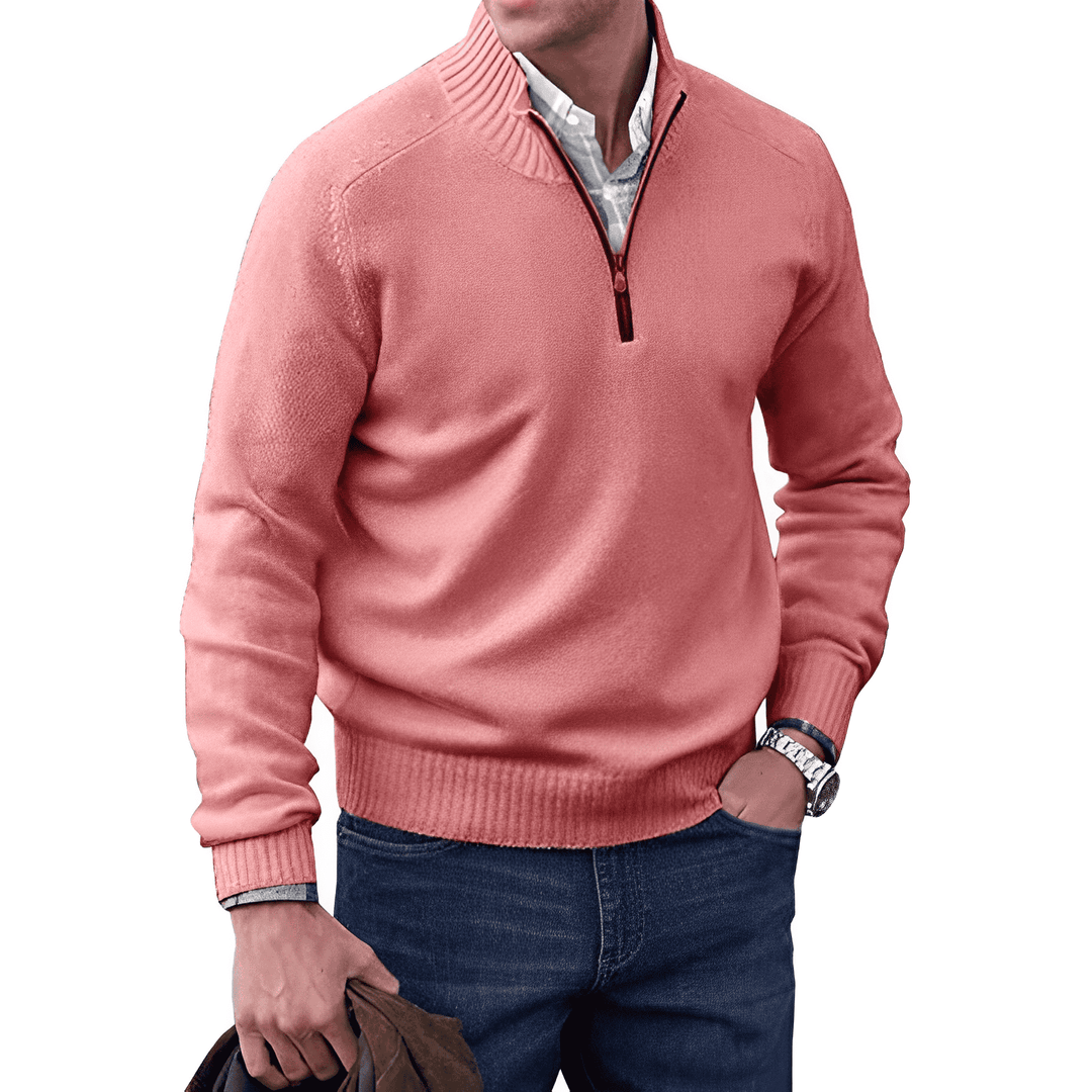 Men's Relaxed-Fit Long-Sleeve Wool Sweater