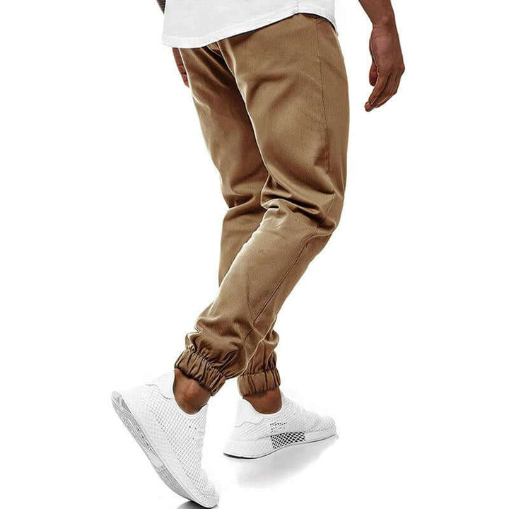 Men's Slim Fit Joggers: Elastic Waist & Cuffs
