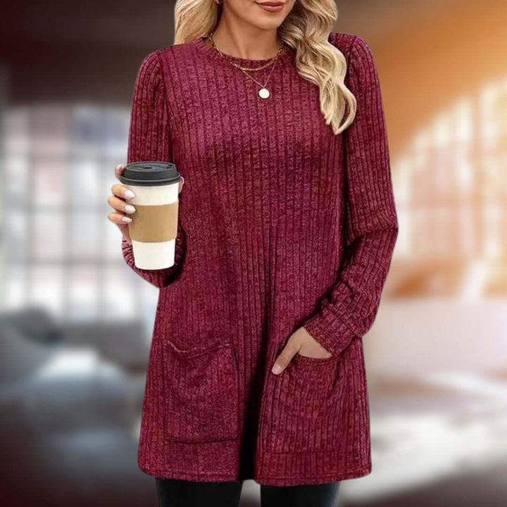 Women's Relaxed-Fit Round Neck Jumper