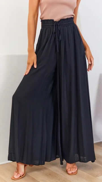 Women's Loose-Fit Drawstring Trousers: Summer Comfort