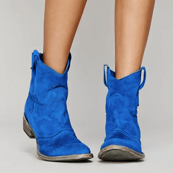 Women's Vintage Leather Ankle Boots