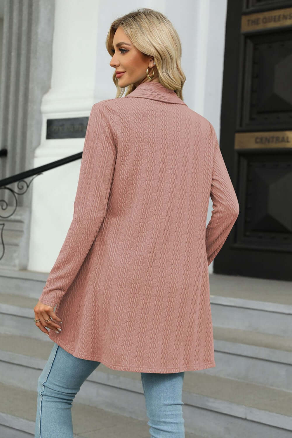 Women's Casual Open-Front Longline Cardigan