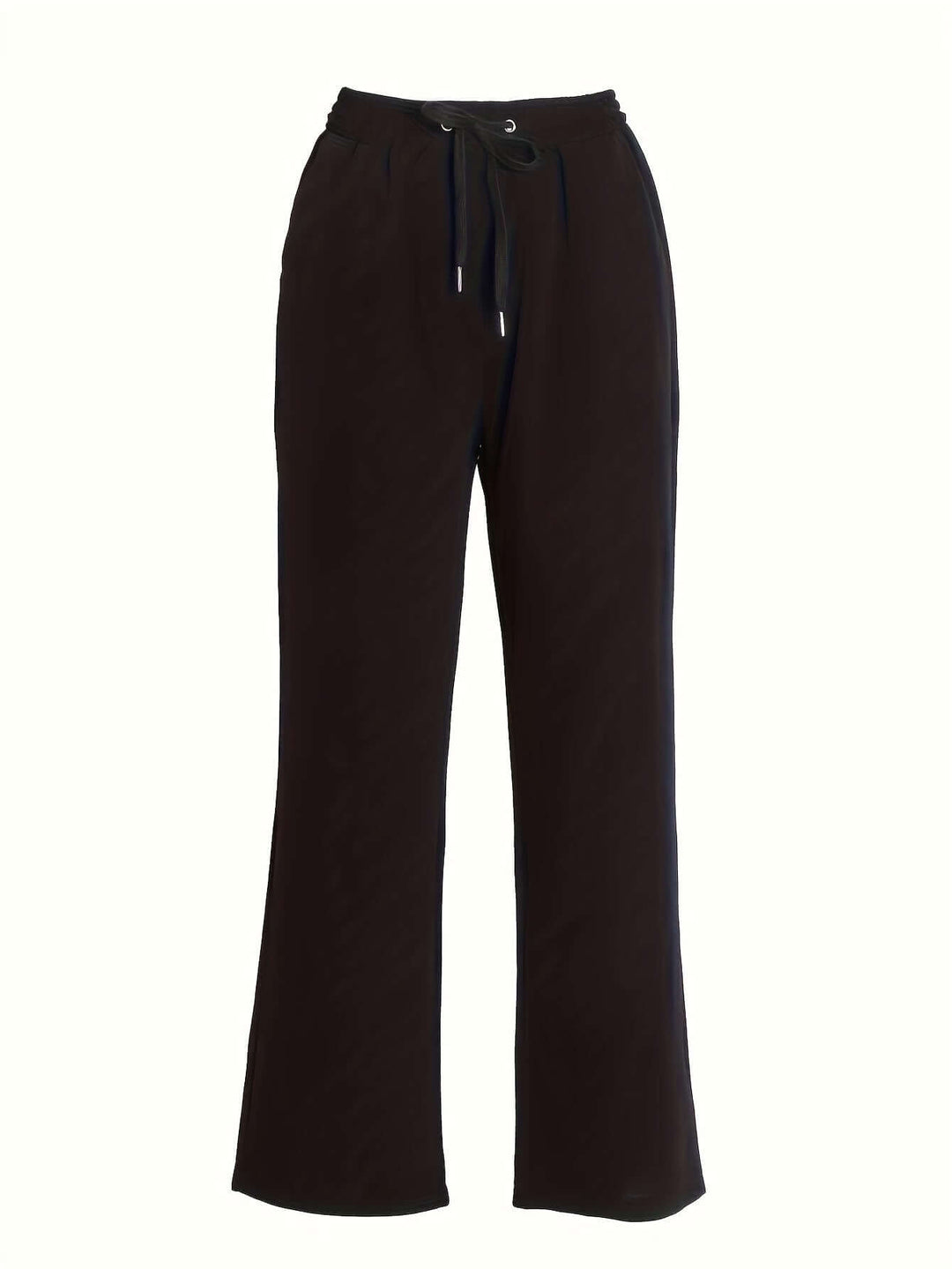 Women's Wide-Leg Drawstring Pants with Pockets