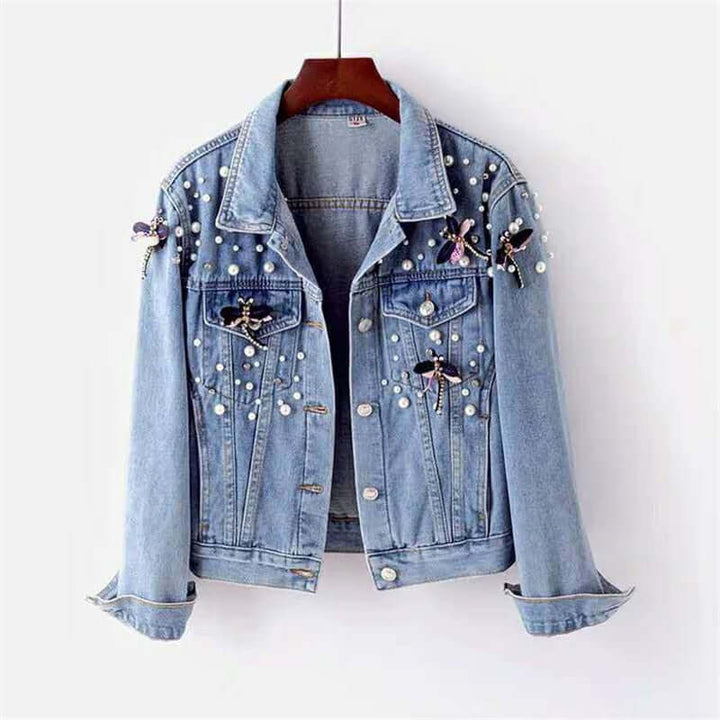 Women's Stylish Denim Jacket: Casual, Relaxed Fit