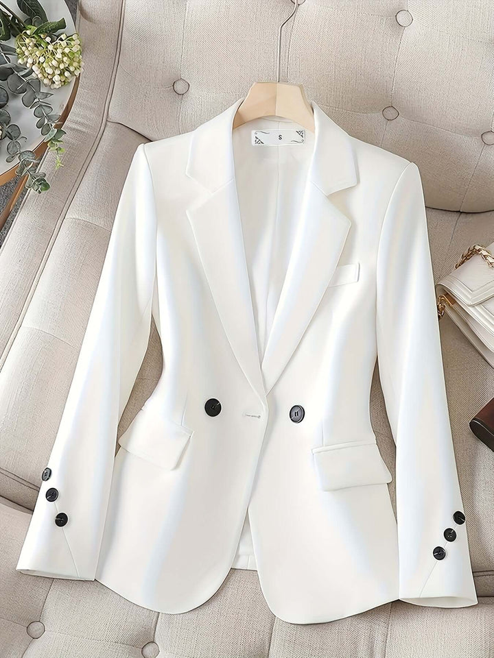 Women's Classic Tailored Single-Button Blazer