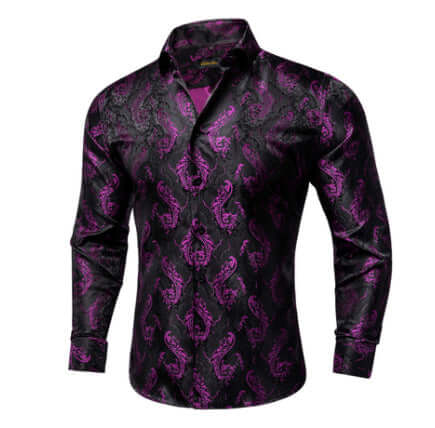 Men's Relaxed-Fit Stand Collar Shirt