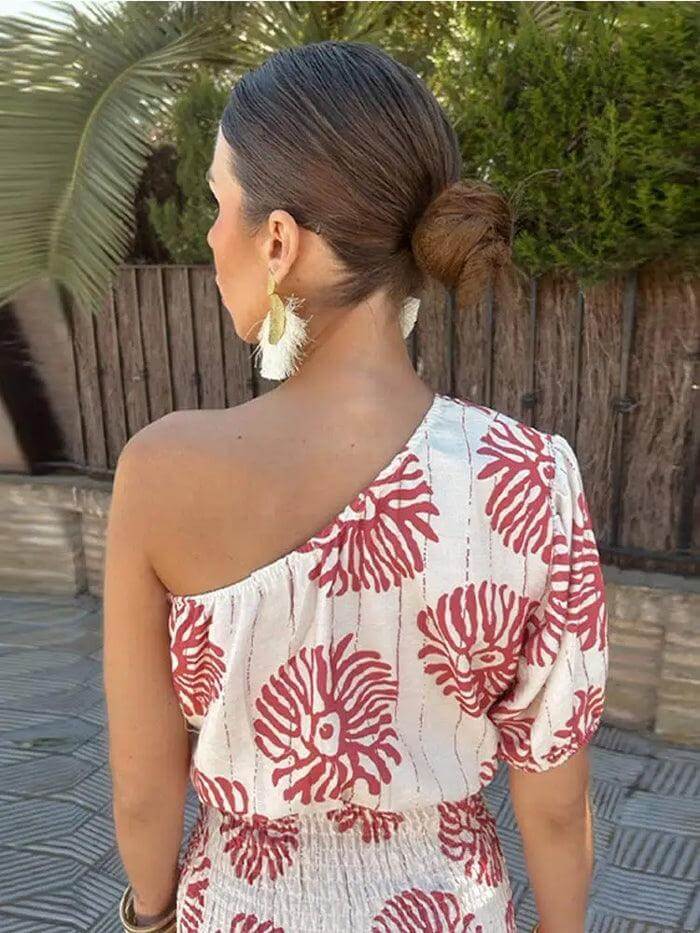 Elegant Asymmetrical Knit Dress