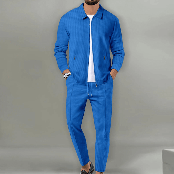 Men's Two-Piece Tracksuit: Zip-Up Jacket &amp; Pants