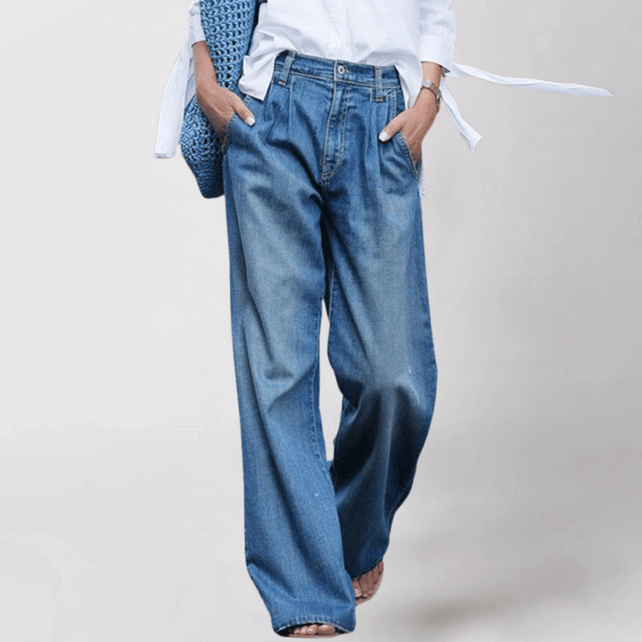 Women's Wide-Leg Comfortable Jeans