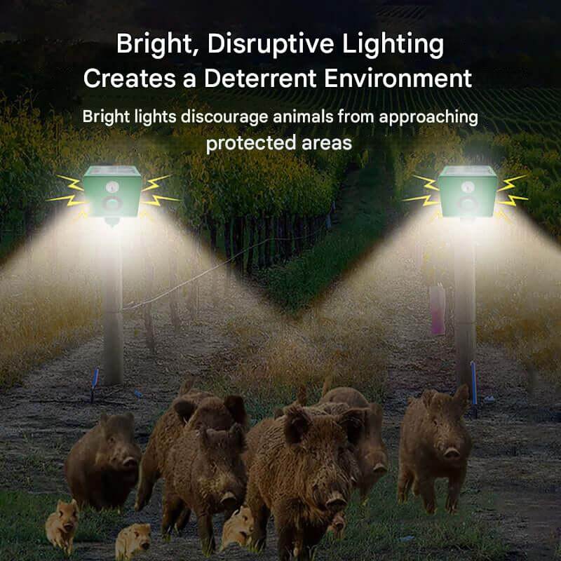 Solar-Powered Animal Repeller with High Volume