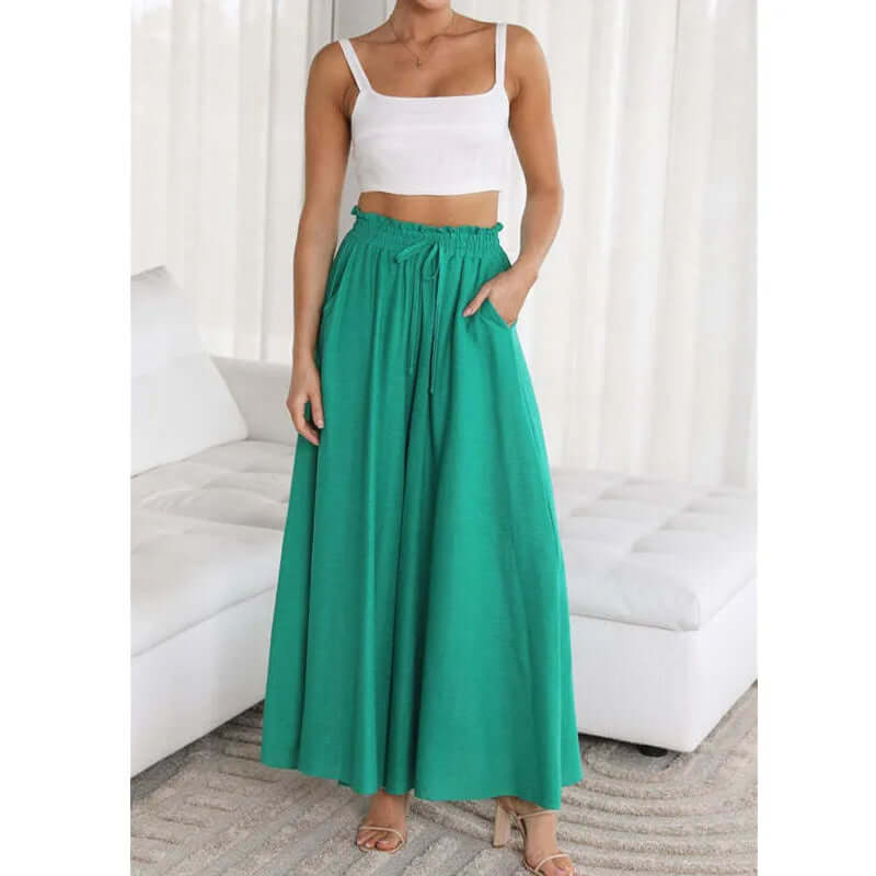 Women's Loose-Fit Drawstring Trousers: Summer Comfort