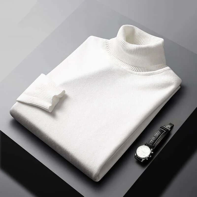 Men's Slim-Fit Knitted Turtleneck Sweater