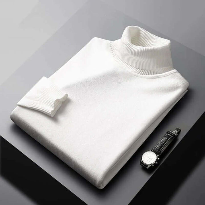 Men's Slim-Fit Knitted Turtleneck Sweater