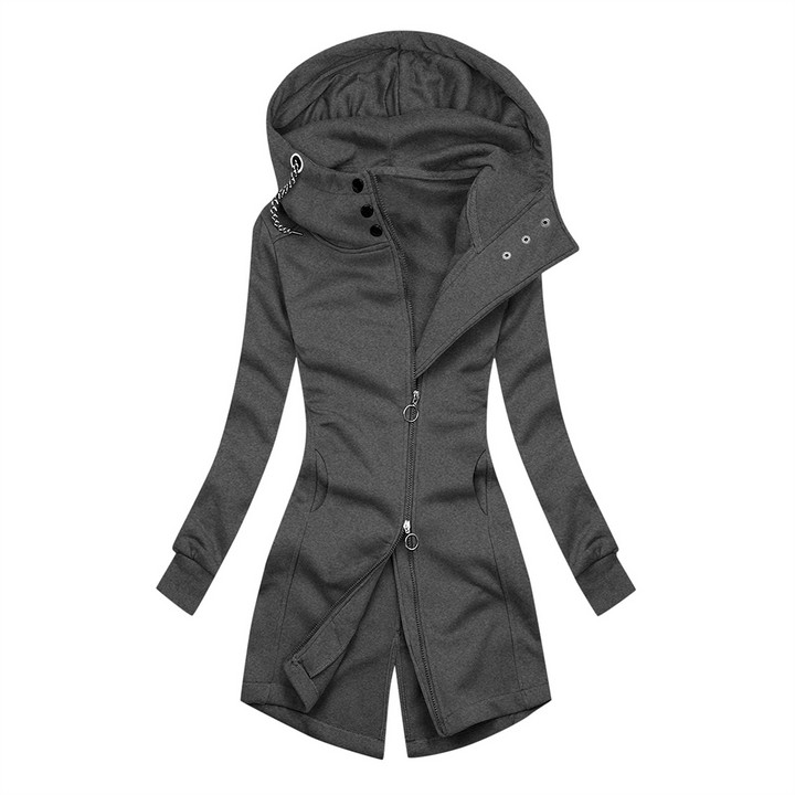 Women's Slim-Fit Turtleneck Hoodie Jacket