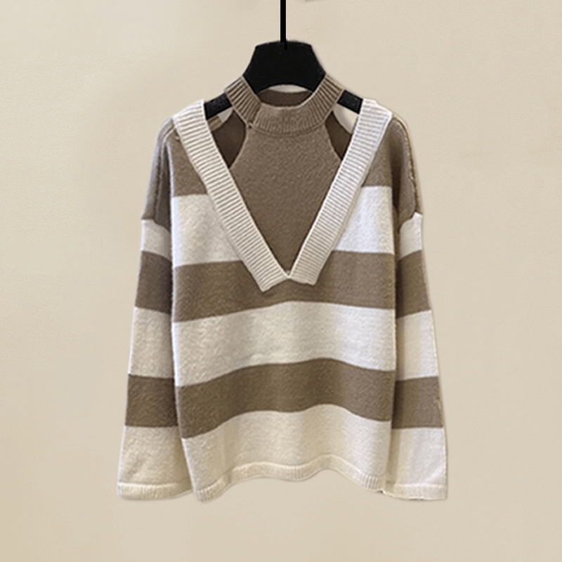 Women's Striped Lounge Set: Comfortable &amp; Stylish Two-Piece