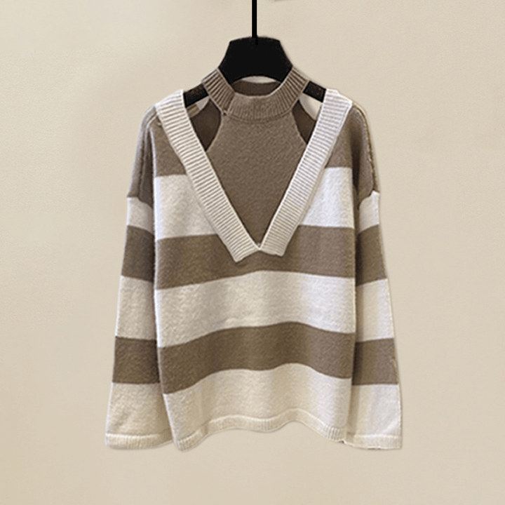 Women's Striped Lounge Set: Comfortable &amp; Stylish Two-Piece