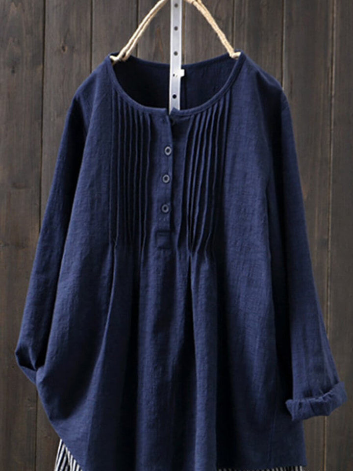 Women's Retro Cotton Linen Casual Shirt