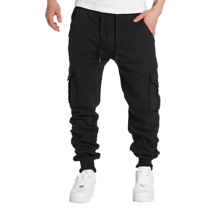 Men's Casual Drawstring Waist Pants with Pockets
