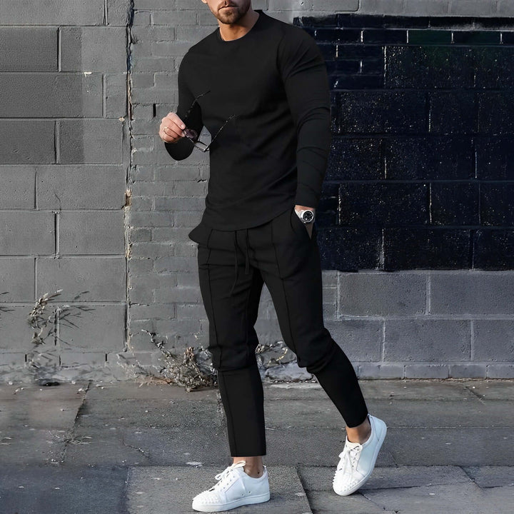 Men's Slim Fit Long Sleeve Crew Neck Sweater