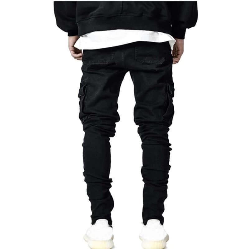 Men's Slim Fit Stacked Jeans with Pockets