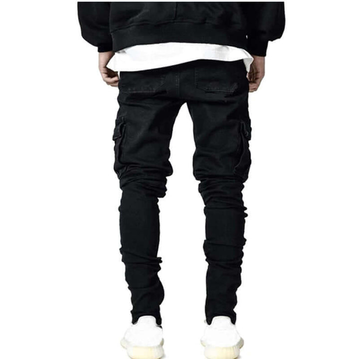 Men's Slim Fit Stacked Jeans with Pockets