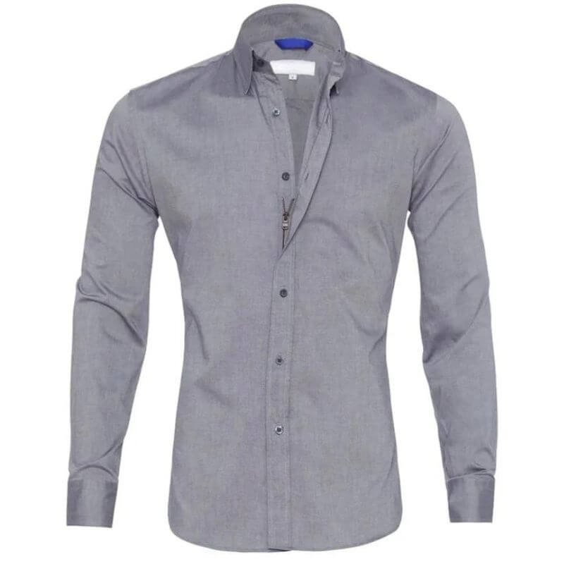 Men's Slim Fit Long Sleeve Dress Shirt
