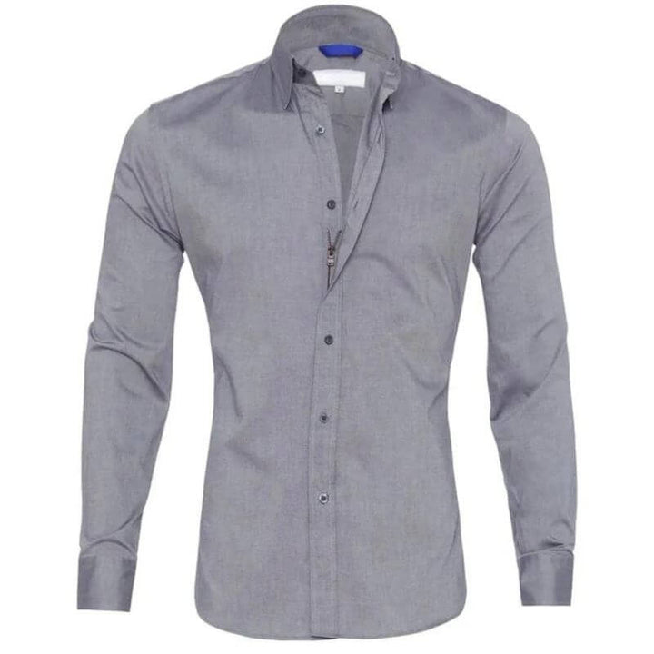 Men's Slim Fit Long Sleeve Dress Shirt