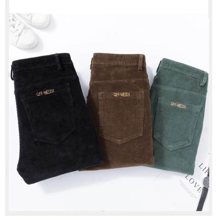 Men's Fleece-Lined Corduroy Pants: Warm Winter Trousers