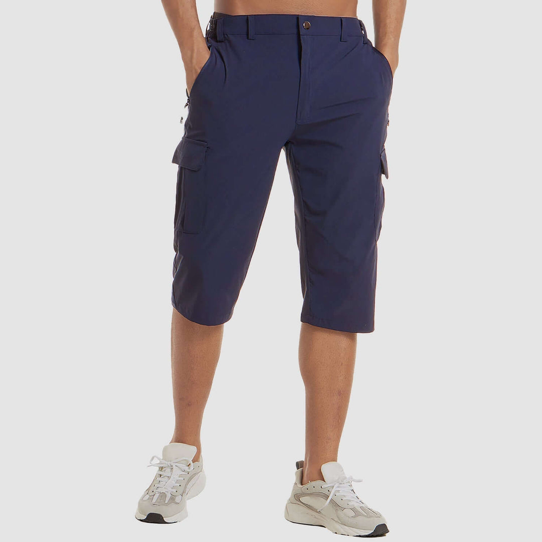 Men's Outdoor Walking Shorts: Multi-Pocket Hiking Shorts