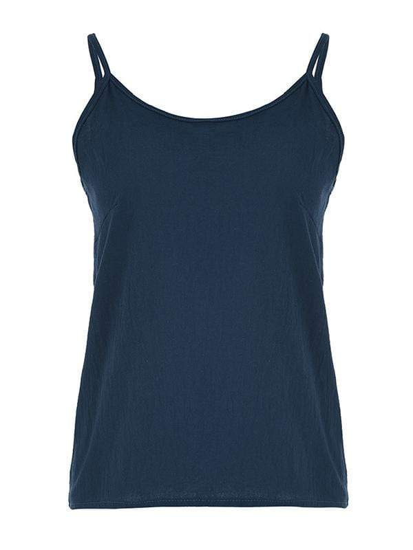 Women's Relaxed Linen Blend Spaghetti Strap Top