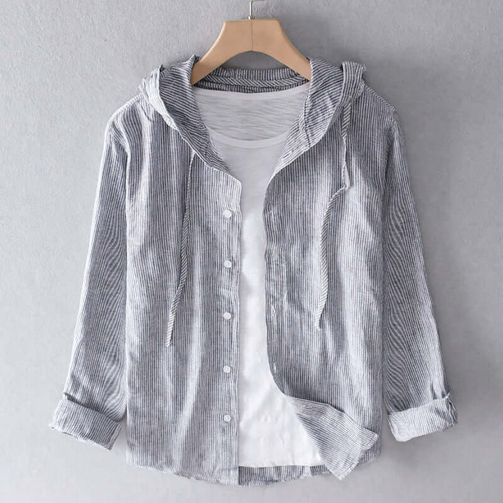 Lightweight Hooded Shirt: Breathable Casual Top