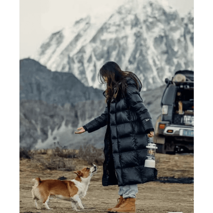 Women's Long Padded Jacket - Winter Warmth & Style