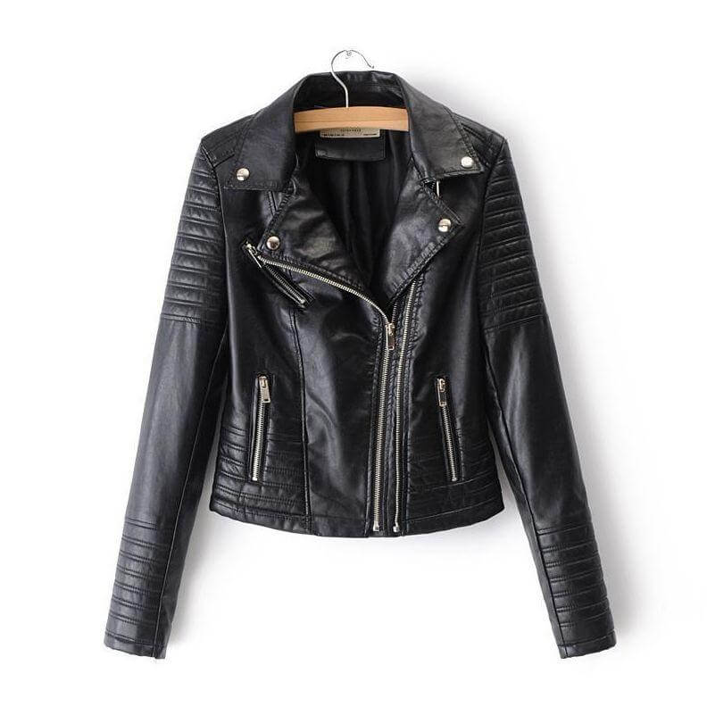 Women's Asymmetrical Zip Biker Jacket